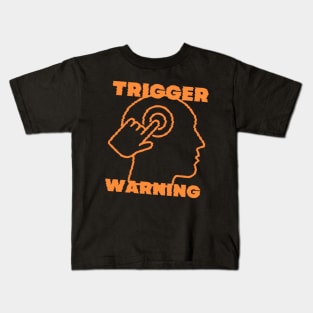 TRIGGER WARNING VHS Kids T-Shirt